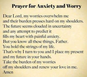 Prayer for Anxiety and Worry
