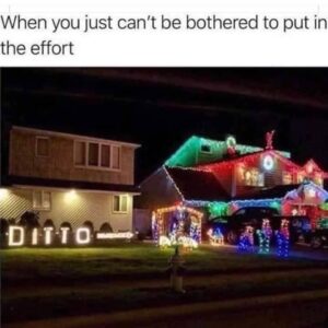 can't be bothered xmas lights