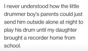 parents of little drummer boy